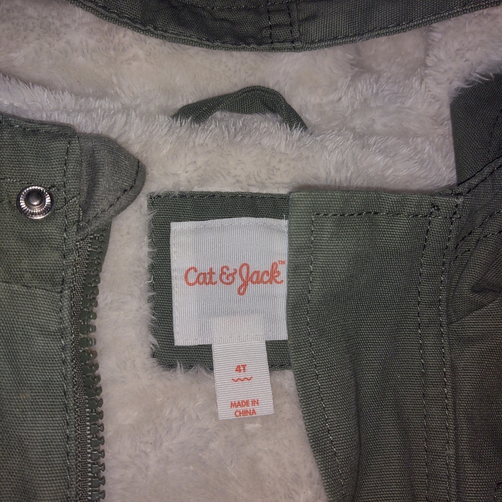 Green cat & jack winter coat